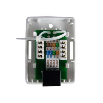 Puszka natynkowa cat5e 1x RJ-45 UTP zatrzaskowa