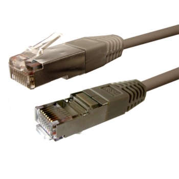 Kabel patchcord FTP5E  1,0m szary
