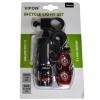 Lampa rowerowa LED zestaw przód + tył