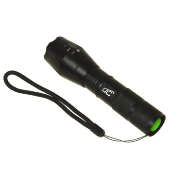 Latarka ręczna 1 dioda 8W T6 zoom 600lm + ładowark