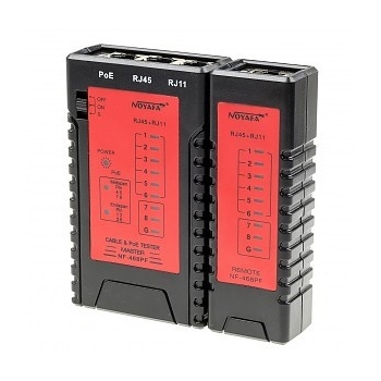 Tester sieci RJ45, RJ11, PoE  NF-468PF