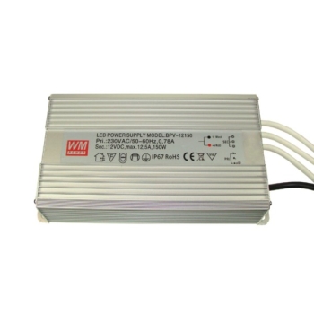 Zasilacz LED 12V 150W napięciowy IP67 aluminium