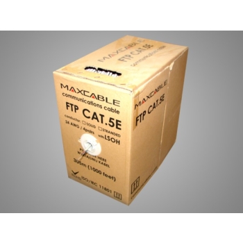Przewód FTP5E drut Cu LSOH ISO/IEC 305m MAXCABLE