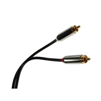 Kabel 2*RCA Metal HQ 2,5m Blister