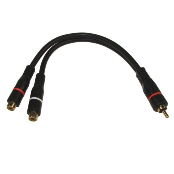 Kabel 1wt.RCA/2gn.RCA Y 28cm