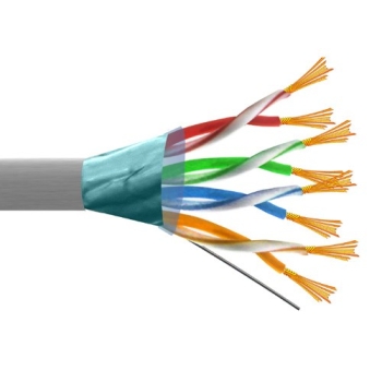 Przewód FTP5E linka Cu szary MAXCABLE