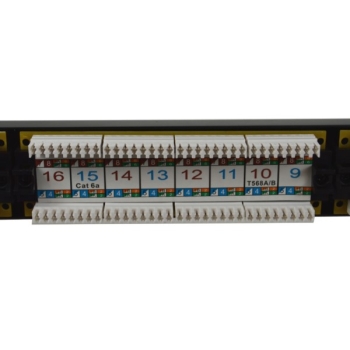 Patch panel 24-port UTP6A 1U 19
