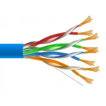Przewód UTP5E linka Cu niebieski  MAXCABLE