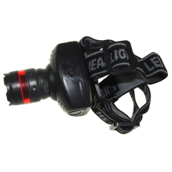 Latarka czołowa 3W LED zoom