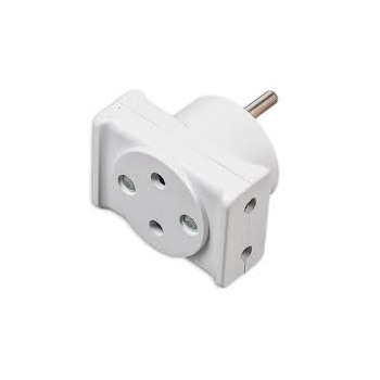 Rozgałęźnik elektryczny 3*10A z przesłoną.