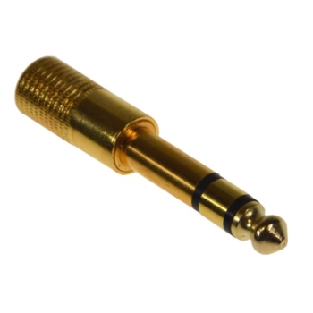 Redukcja wt.Jack 6,3stereo/gn.Jack 3,5stereo metal
