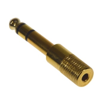 Redukcja wt.Jack 6,3stereo/gn.Jack 3,5stereo metal