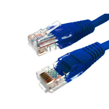 Kabel patchcord UTP5  5,0m niebieski