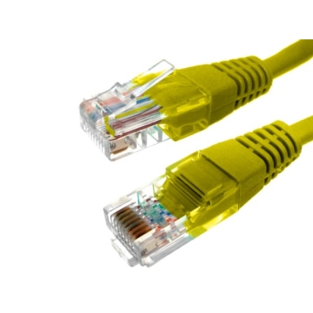 Kabel patchcord UTP5 10,0m żółty