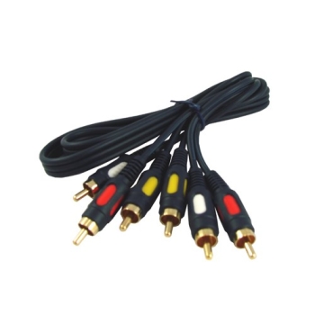 Kabel 3*RCA łezka  0,8m -