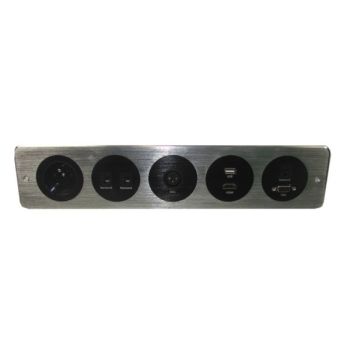 Media port Cova  1*230V 3*RJ45 1*HDMI 1*VGA 1*USB