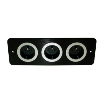 Media port Cova  3*230V  czarny