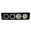 Media port Cova  2*230V 1*HDMI 1*VGA 1*USB czarny