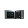 Media port Cova  1*230V 1*RJ45 1*RJ11 srebrny