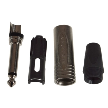 Wtyk Jack 6,3 mono NEUTRIK NP2X metal na kabel