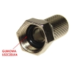 Wtyk F RG6 18mm z uszczelką