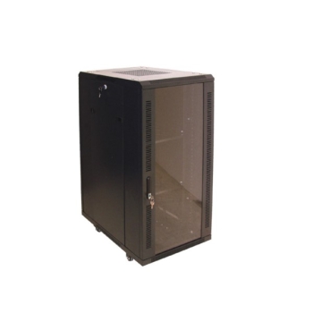 Szafa 19" stojąca 37U 600x600 BETA RAL9004 szkło