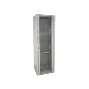 Szafa 19" stojąca 42U 600x600 BETA RAL7035 szkło