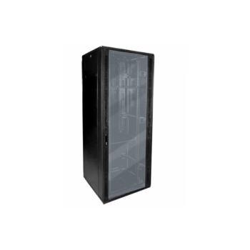 Szafa 19" stojąca 42U 600x800 BETA RAL9004 szkło