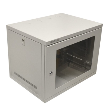 Szafa 19" wisząca ECO  8U 540x400 RAL7035 szkło