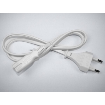 Kabel zasilający AC atestowany, kolor biały 1,5m