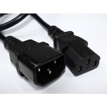 Kabel zasilający C14 - C13  5,0m czarny