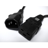 Kabel zasilający C14 - C19  1,0m czarny