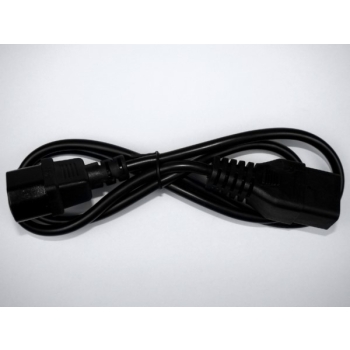 Kabel zasilający C14 - C19  1,0m czarny