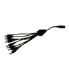 Rozgałęźnik zasilania DC 1gn./8wt.   2,5/5,5 25cm
