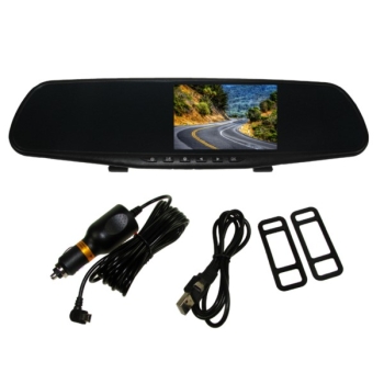 Car DVR 4,3" w lusterku 720p