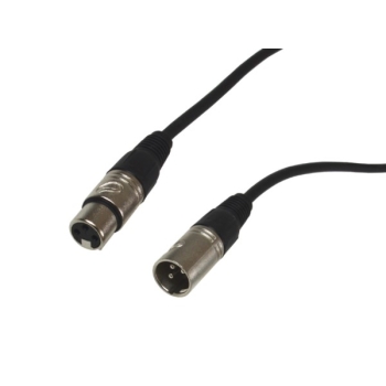 Przedłużacz XLR mikrofonowy black 5,0m
