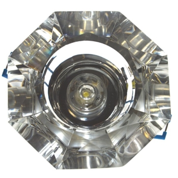 Downlight LED kryształ  7 1*3W biały zimny