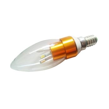 Żarówka LED KONGA E14 6x5630 3W  CW złota-