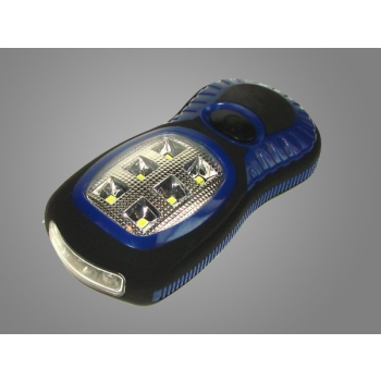 Lampa warsztatowa 6*SMD+3 z magnesem niebieska