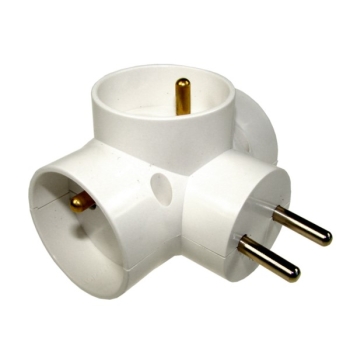 Rozgałęźnik elektryczny 3*10A biały