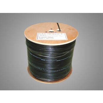 Przewód UTP5E drut Cu UV czarny 500m MAXCABLE
