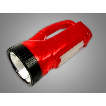 Latarka ręczna z akumulatorem 1W +24 SMD czerwona
