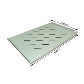 Półka stała 19" 1U głębokość 350mm w RAL7035