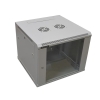 Szafa 19" wisząca ZETA  9U 600x600 RAL7035 szkło