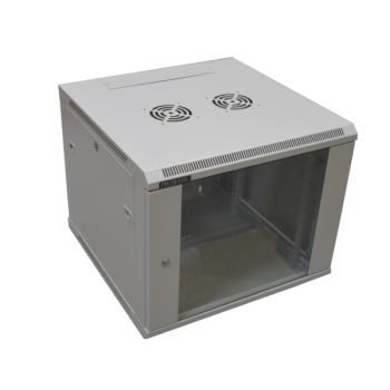 Szafa 19" wisząca ZETA  9U 600x600 RAL7035 szkło