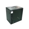 Szafa 19" wisząca ZETA 12U 600x450 RAL9004 szkło