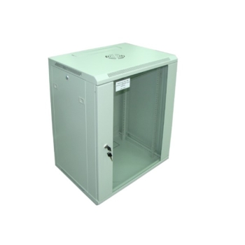 Szafa 19" wisząca ZETA 15U 600x450 RAL7035 szkło