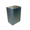 Szafa 19" wisząca ZETA 18U 600x450 RAL9004 szkło