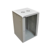 Szafa 19" wisząca ZETA 18U 600x600 RAL7035 szkło