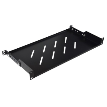 Półka regulowana 19" 1U głębokość 250mm V RAL9004